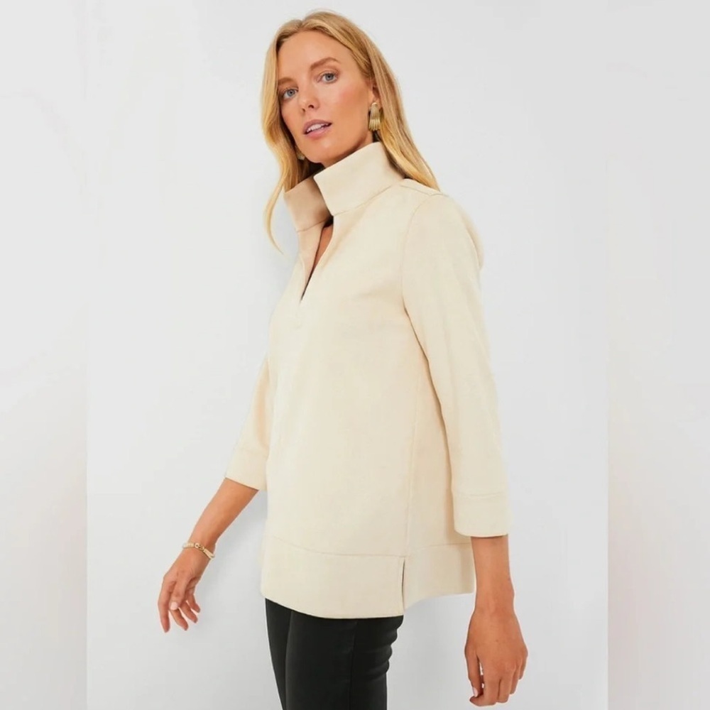 Tuckernuck Bone Suede Margot Top size Small